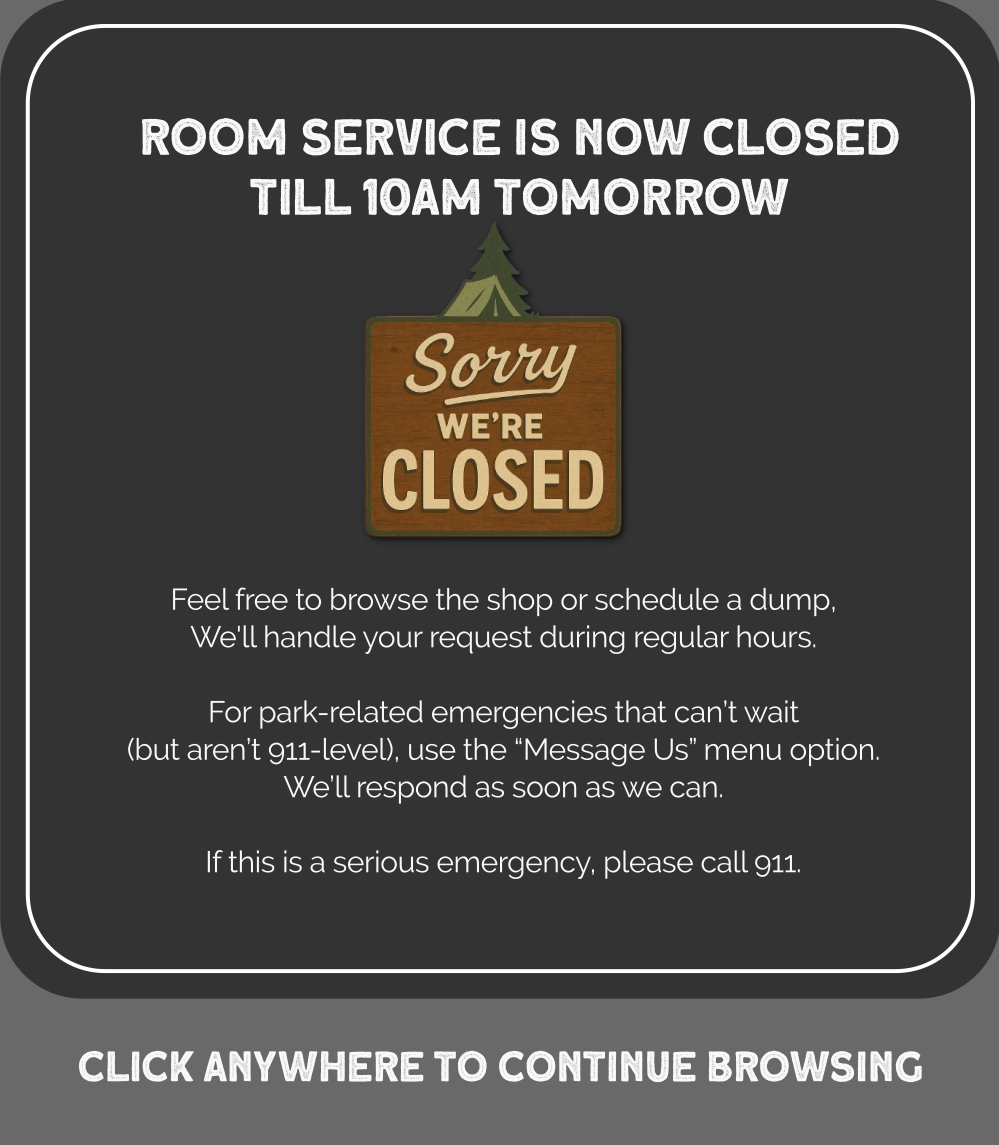 Room Service is Closed