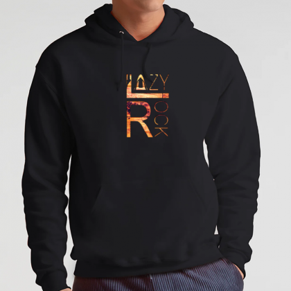 Wood Logo Hoodie - Colour: Black
